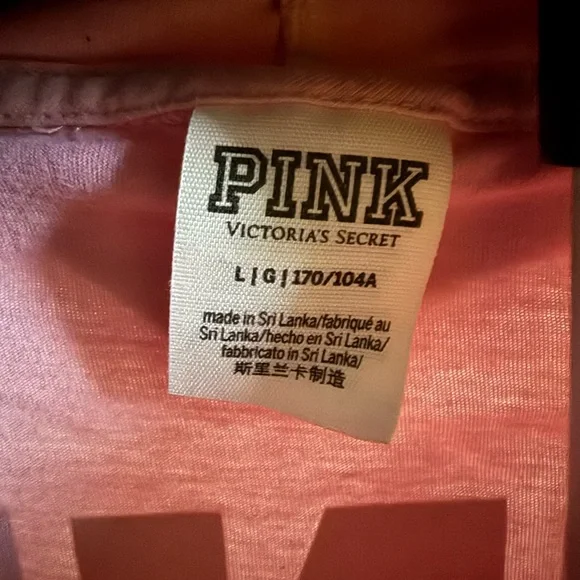 PINK Victoria's Secret Light Pink Hoodie - Picture 4 of 4